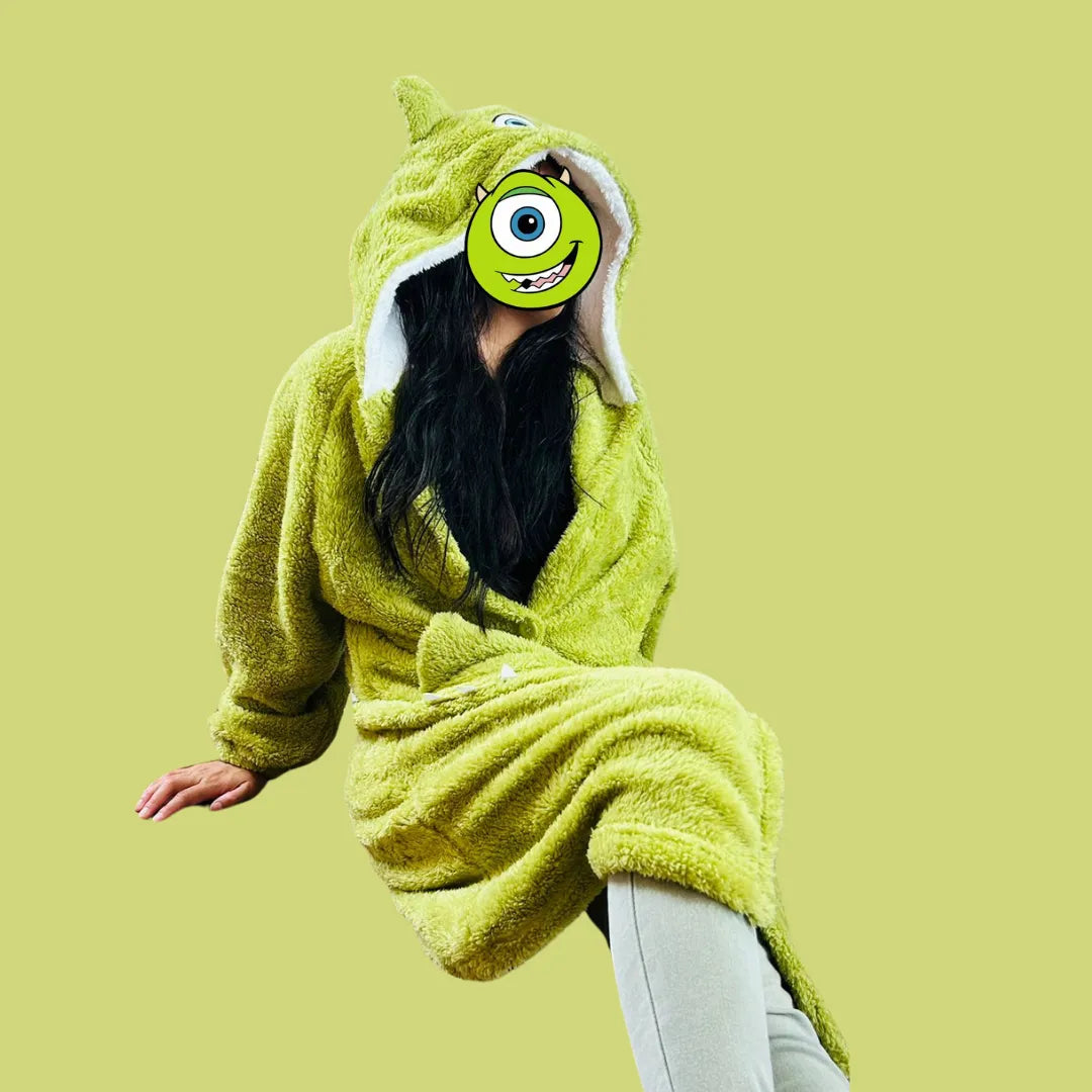 Pijama Bata Peluche De Dormir Mujer "Mike Wazowski"
