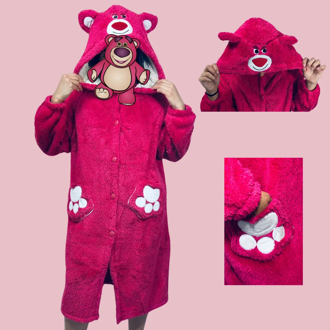 Pijama Bata Peluche De Dormir Mujer Disney "Lotso"