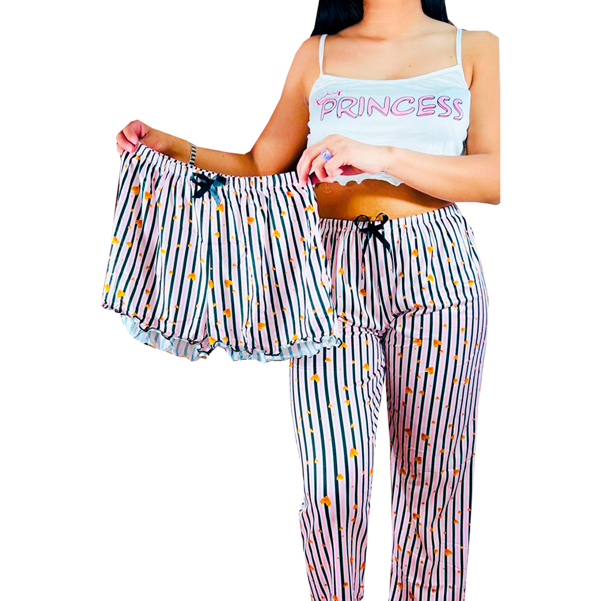 Conjunto Pijama Diseño De Rayas
