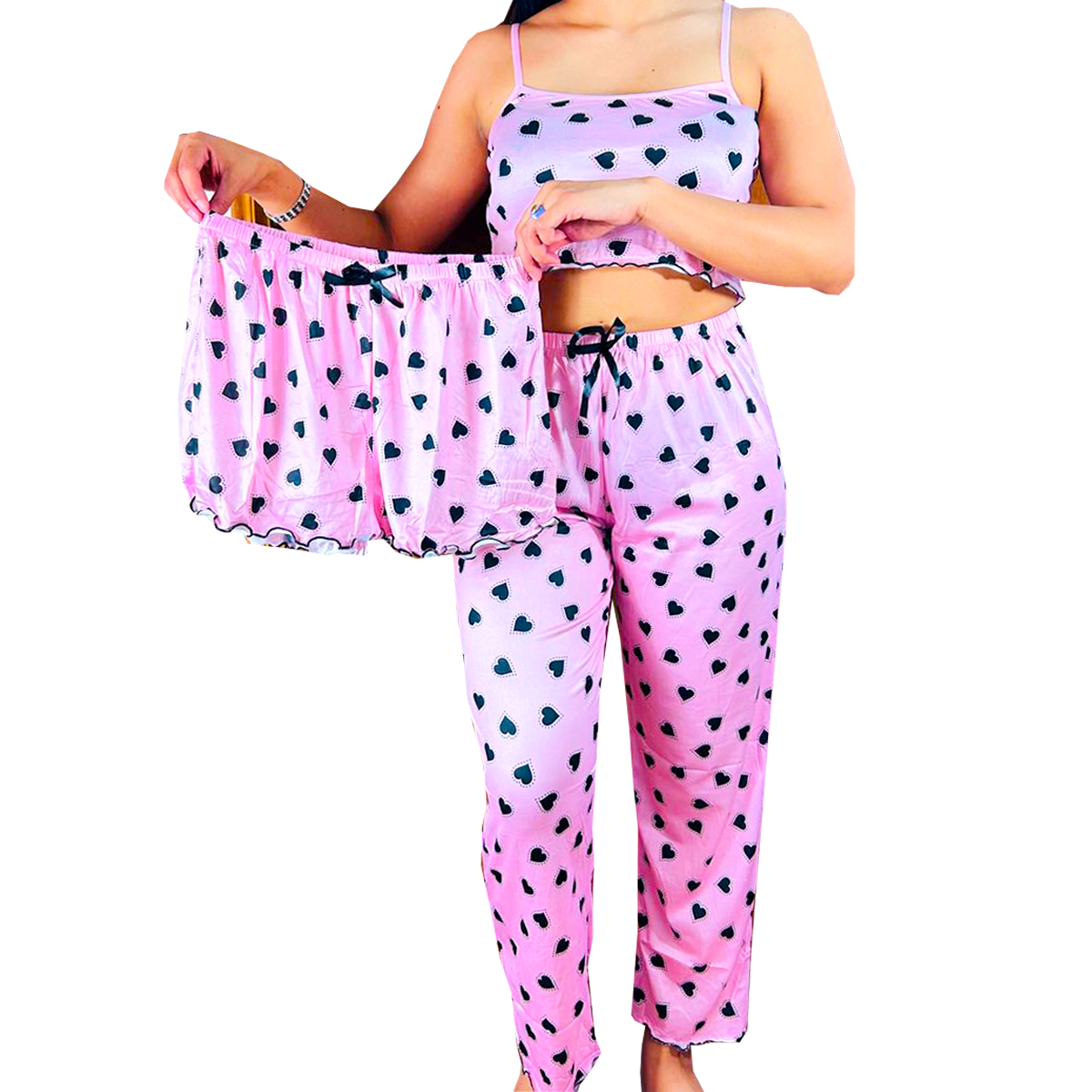 Conjunto Pijama Diseño De Corazones