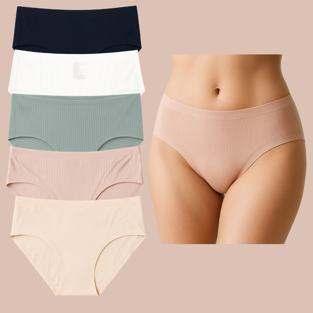 Calzón De Dama Pantaleta Brief Invisible Sin Costura Confort 12 Piezas