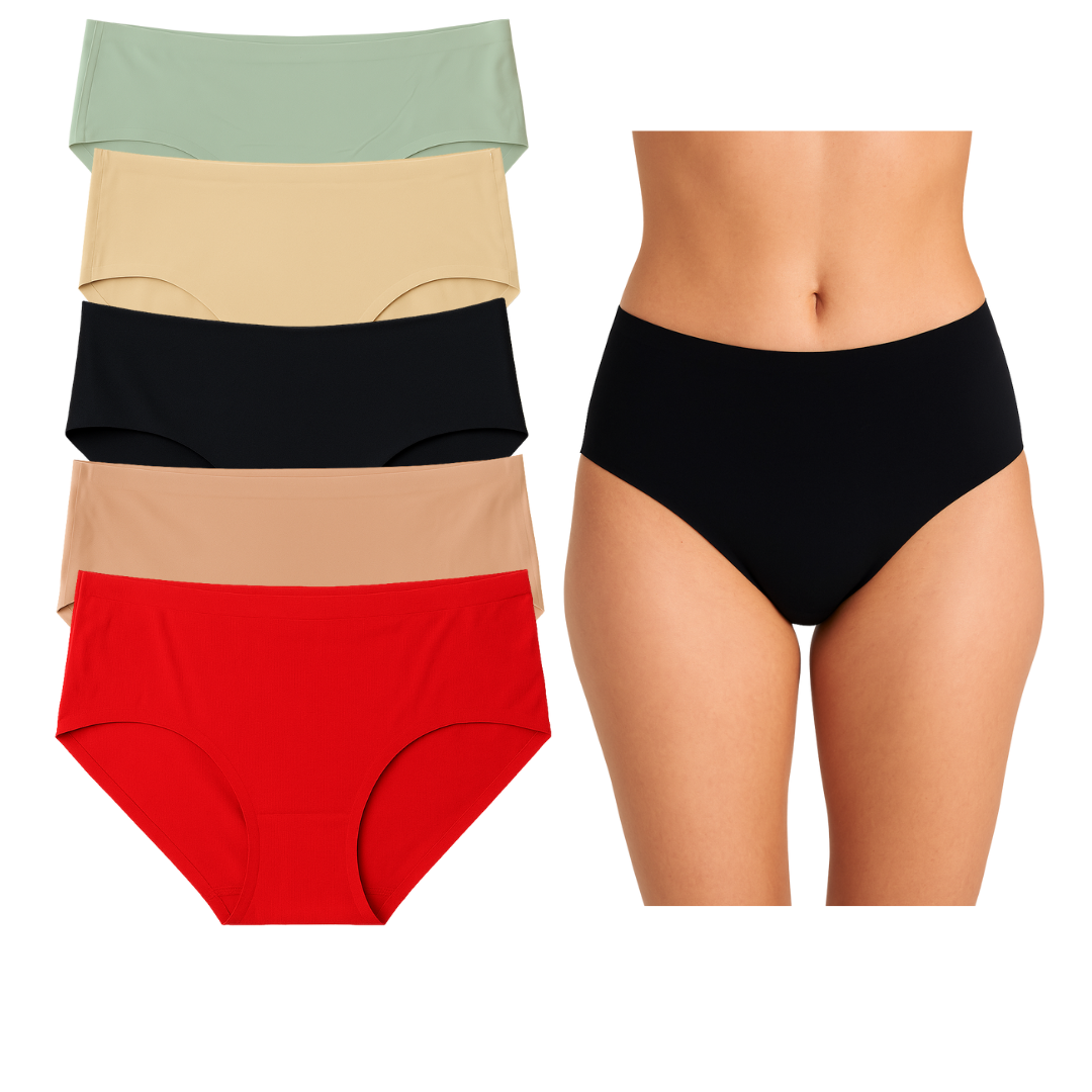 Calzón De Dama Pantaleta Brief Invisible Sin Costura Confort 12 Piezas