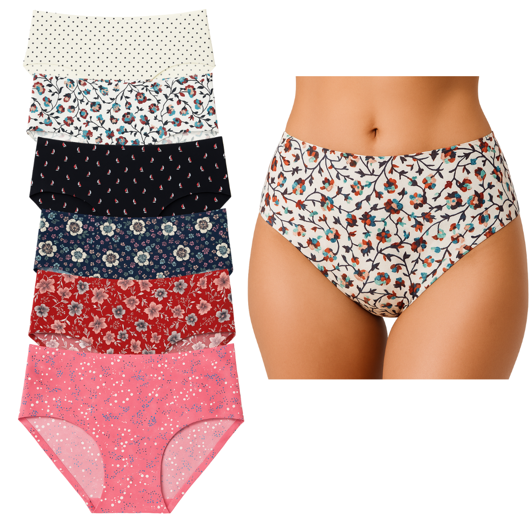 Calzón De Dama Pantaleta Brief Invisible Sin Costura Confort 12 Piezas
