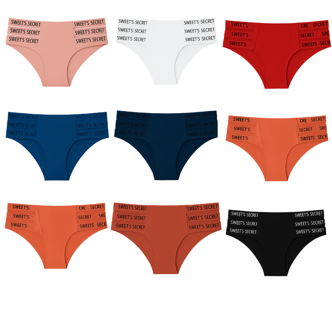 Calzón De Dama Tanga Invisible Sin Costura Sexy Confort 6 Piezas