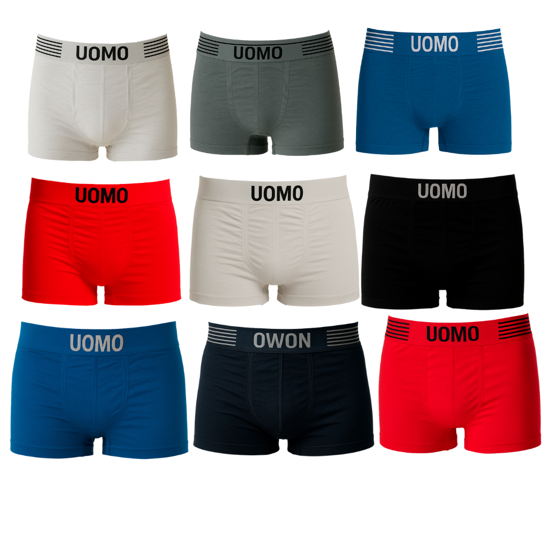 Bóxer Hombre Microfibra Mayoreo Moda Paquete De 12 Piezas