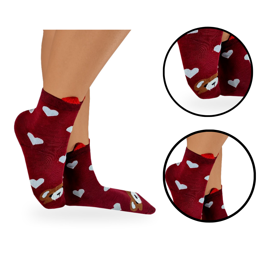 Calcetas De Orejitas 3D Mujer (12 pares)