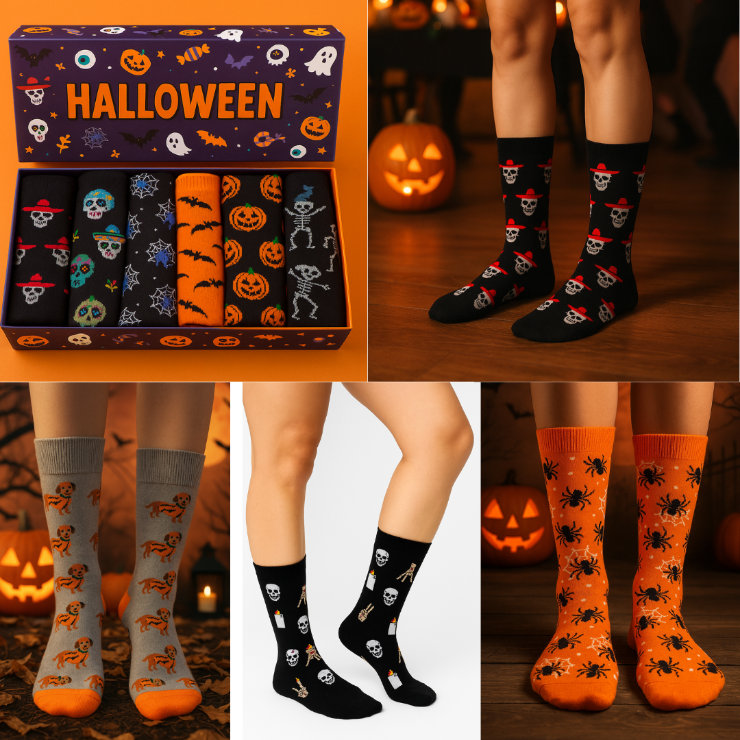 MAD BOX Calcetines Halloween 12 Pares