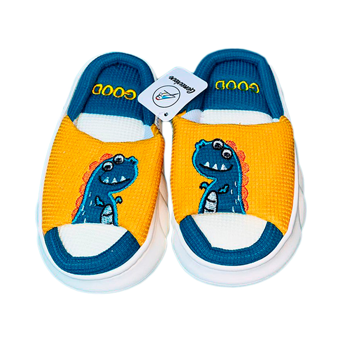 Pantuflas Diseño De Dinosaurio Sandalia Infantil Confort Invierno Suaves