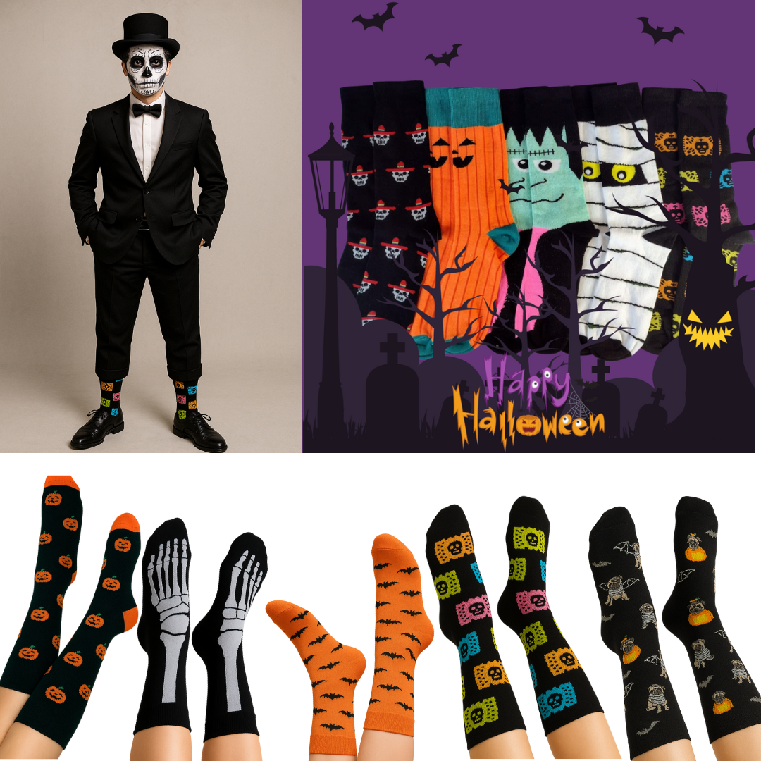 MAD BOX Calcetines Halloween 12 Pares