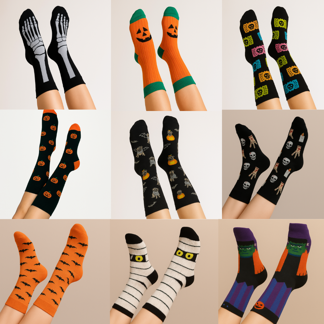 MAD BOX Calcetines Halloween 12 Pares