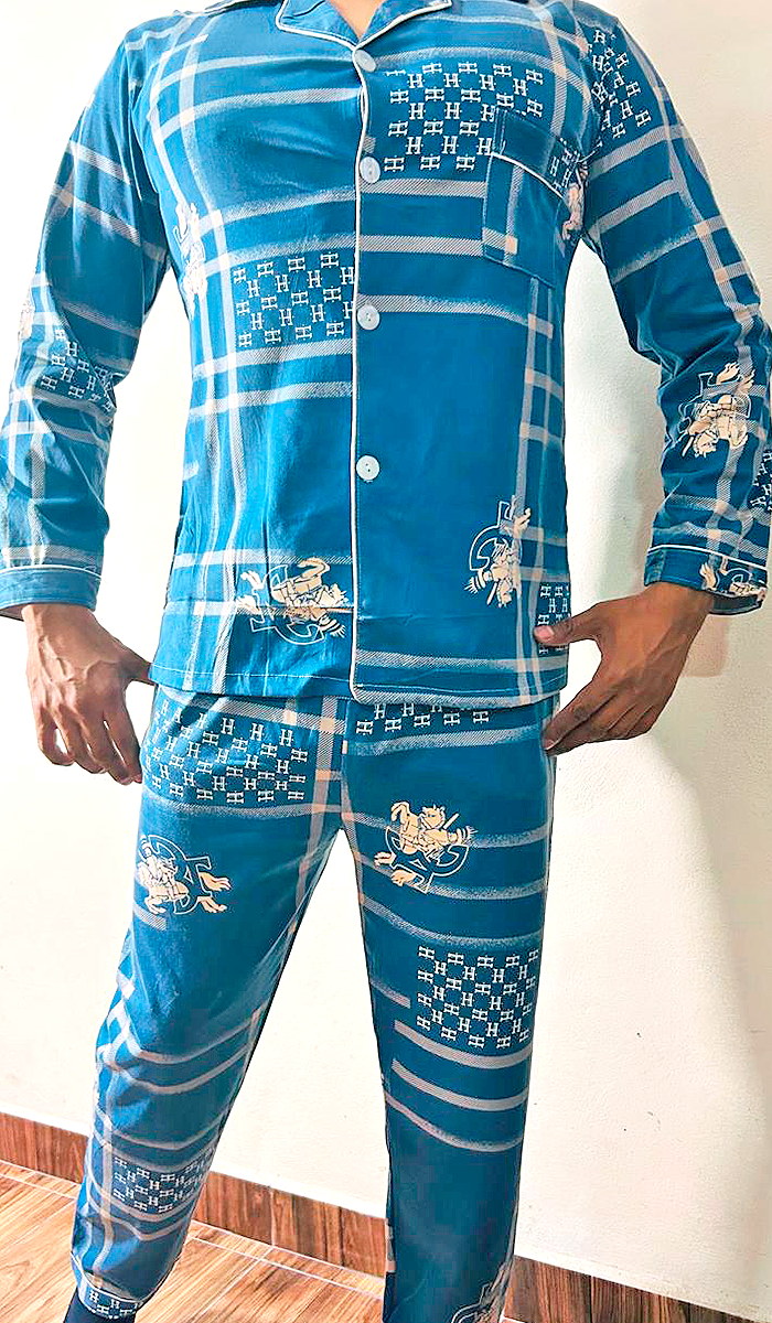 Pijama De Hombre HHH Color Azul