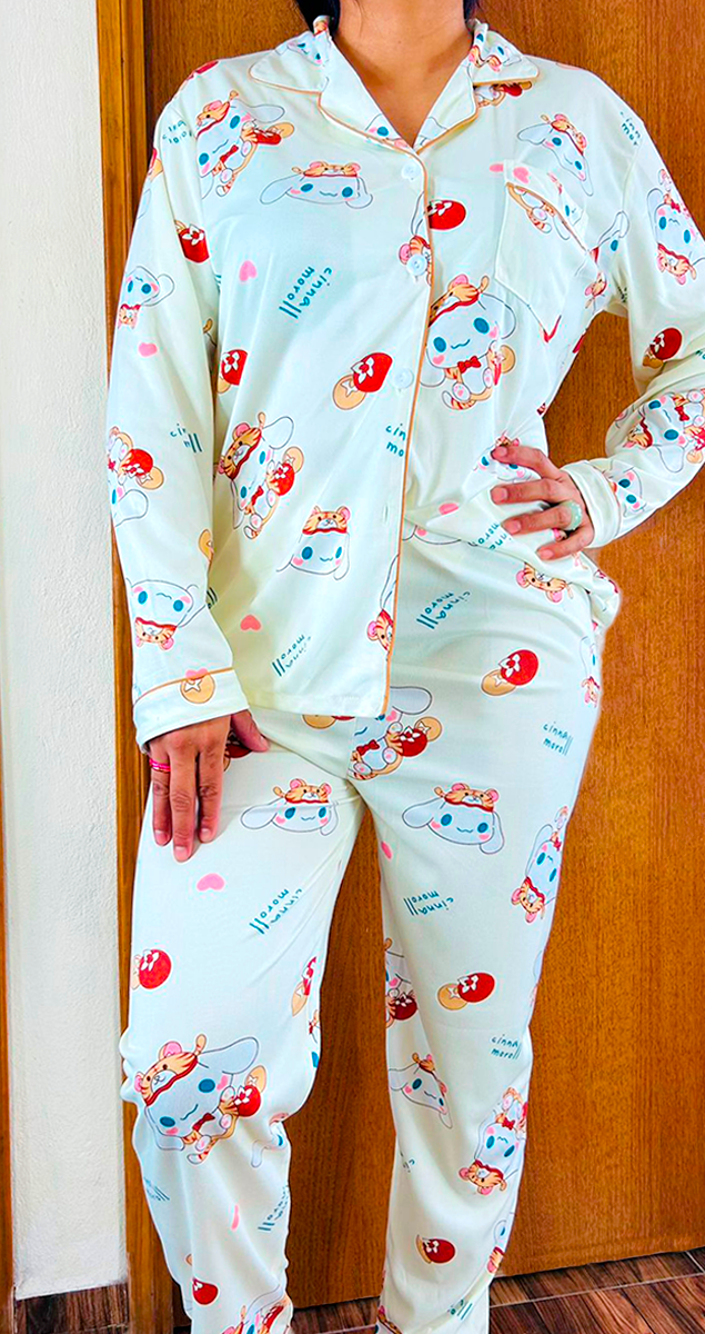 Pijama Botones Diseño De "Cinnamoroll"