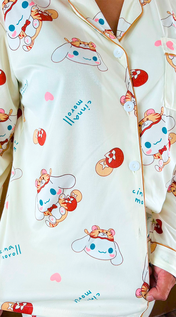 Pijama Botones Diseño De "Cinnamoroll"