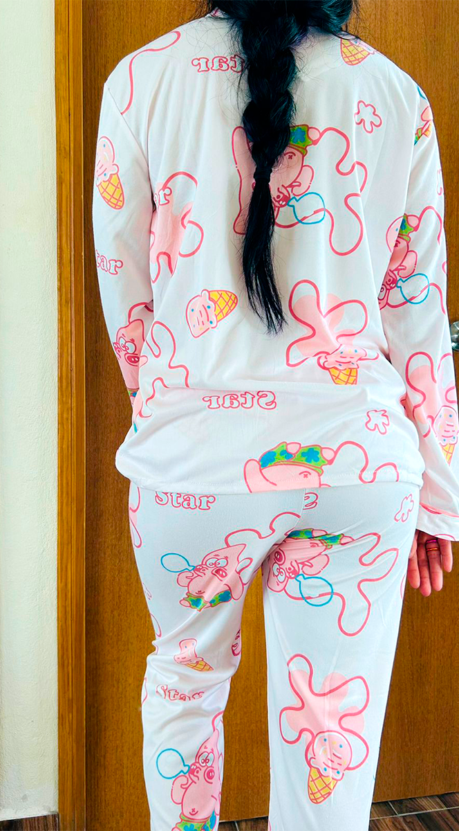 Pijama Botones Diseño De "Patricio Estrella"
