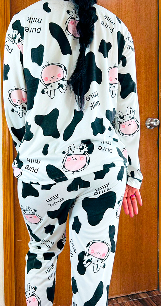 Pijama Botones Diseño De "Vaca"