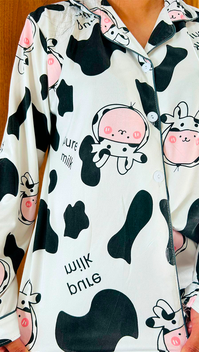 Pijama Botones Diseño De "Vaca"
