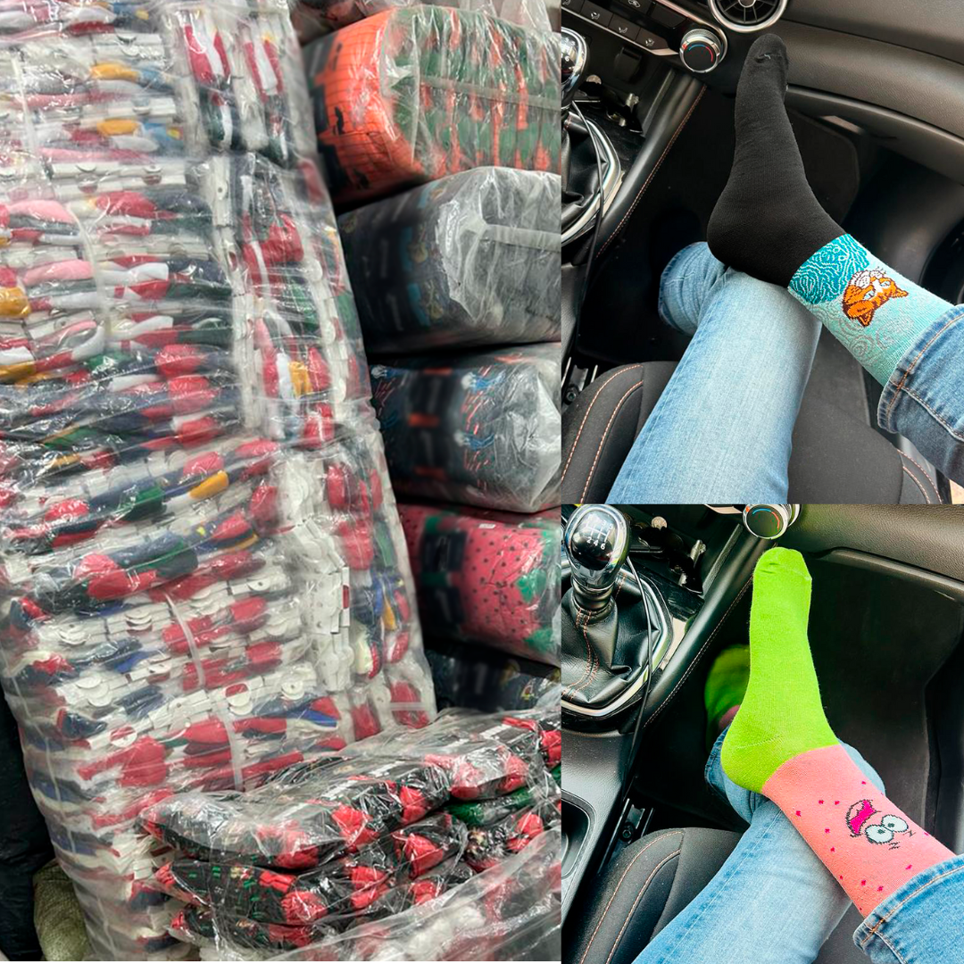 PACK Calcetines Divertidos Vestir Colores 100 PARES