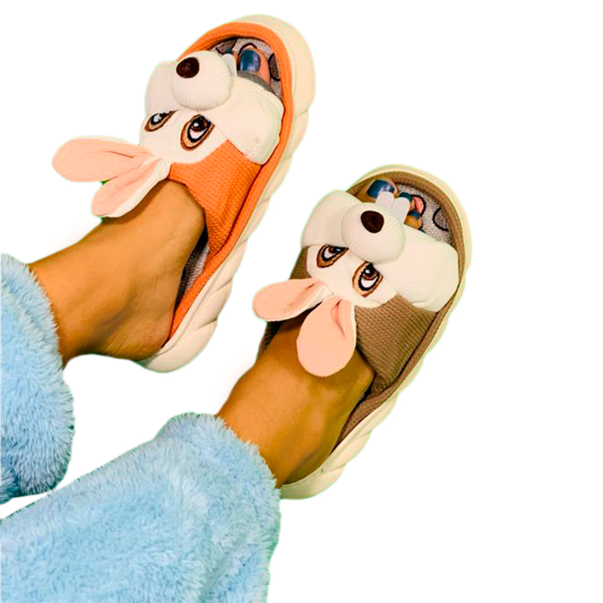 Pantuflas De Conejo Dama Confort Invierno Suaves Moda Colores