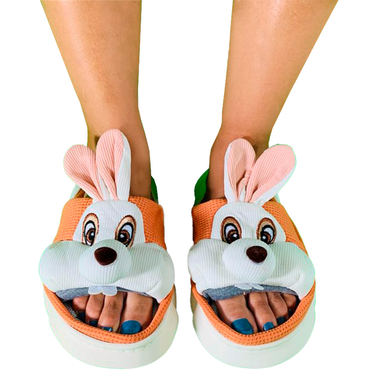 Pantuflas De Conejo Dama Confort Invierno Suaves Moda Colores