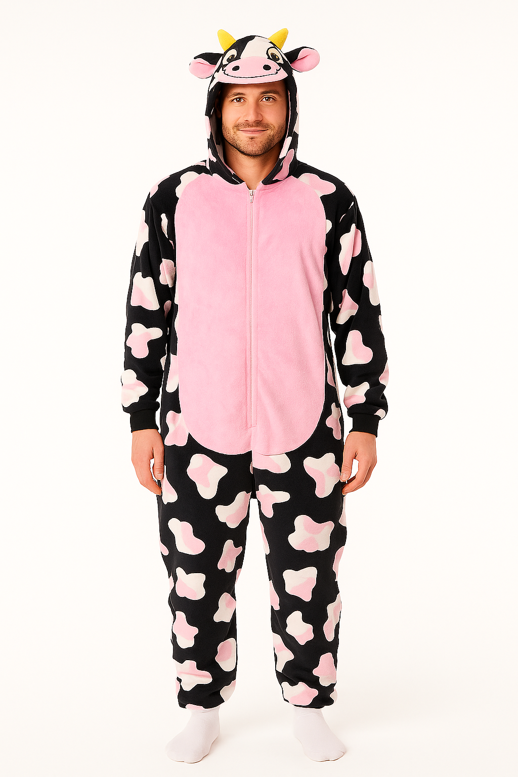 Pijama Mameluco De Vaca Animal Unisex Adulto Disfraz Moda