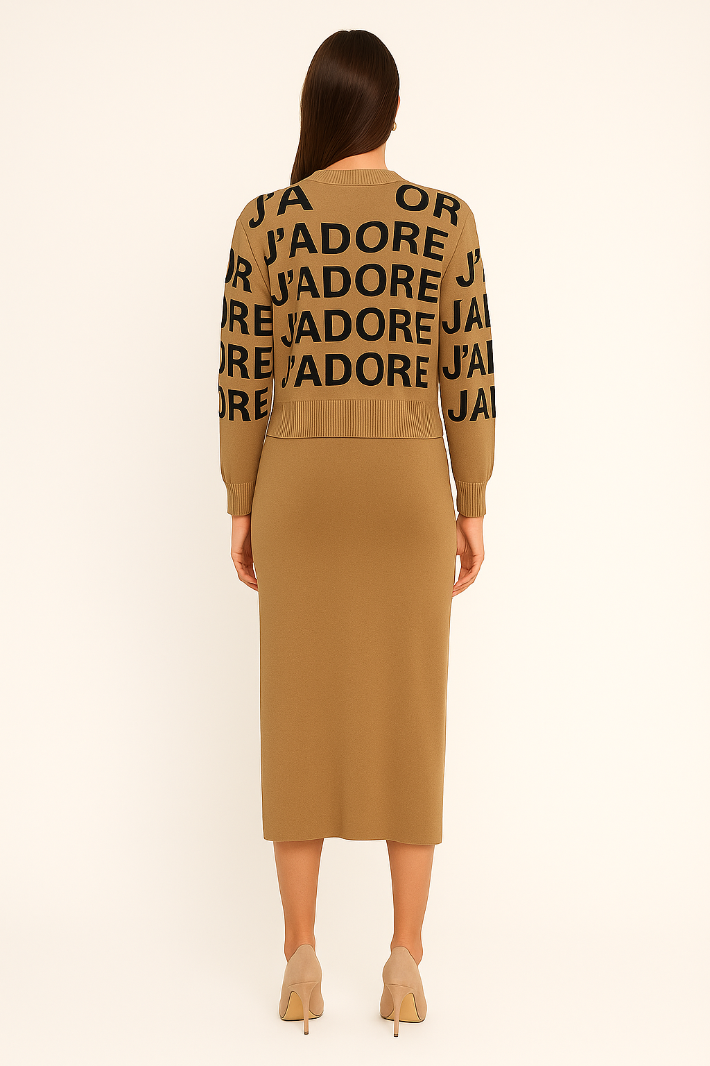 Conjunto De Ropa Falda Y Blusa Elegante Dama Moda Unitalla Ajustado