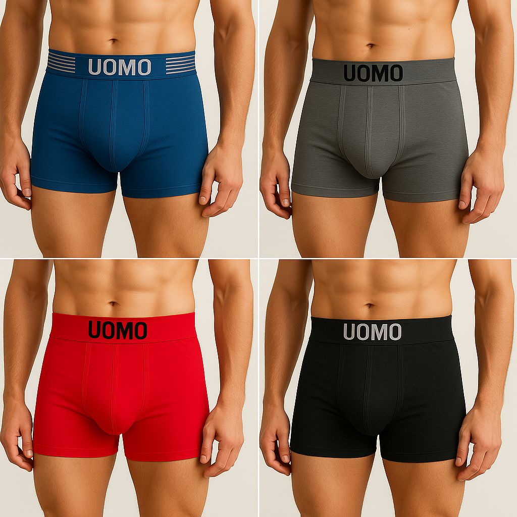 Bóxer Hombre Microfibra Mayoreo Moda Paquete De 12 Piezas