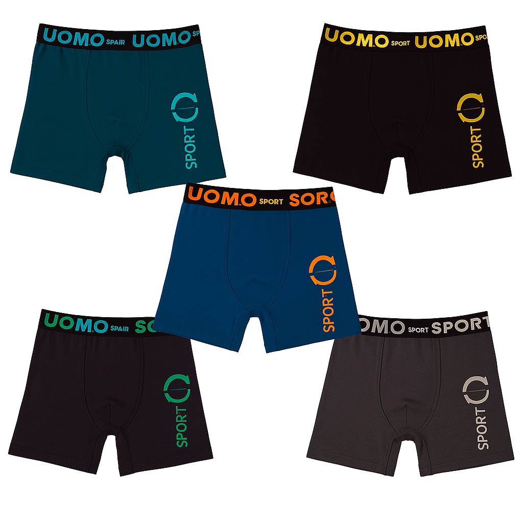 Bóxer Caballero Largos Briefs 6 Piezas