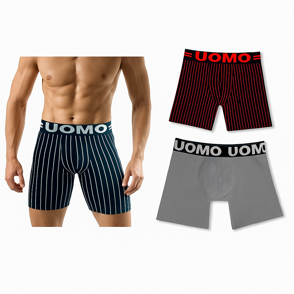 Bóxer Caballero Largos Briefs 6 Piezas