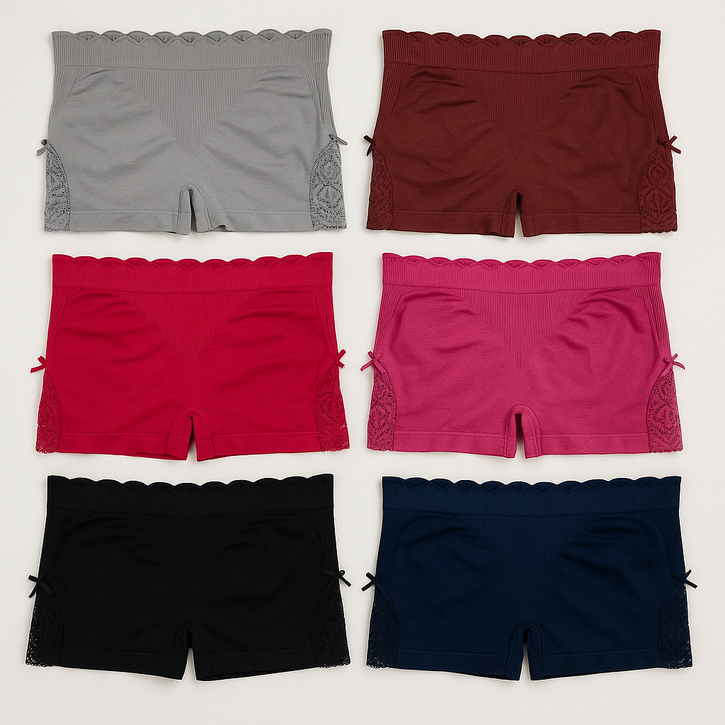 Bóxer Dama Microfibra Push Up 12 Piezas