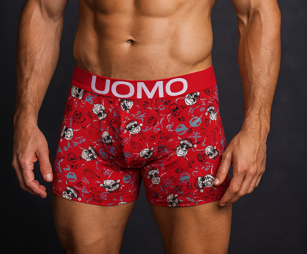 Bóxer De Hombre Navideño Algodón Divertido Moda 4 Piezas