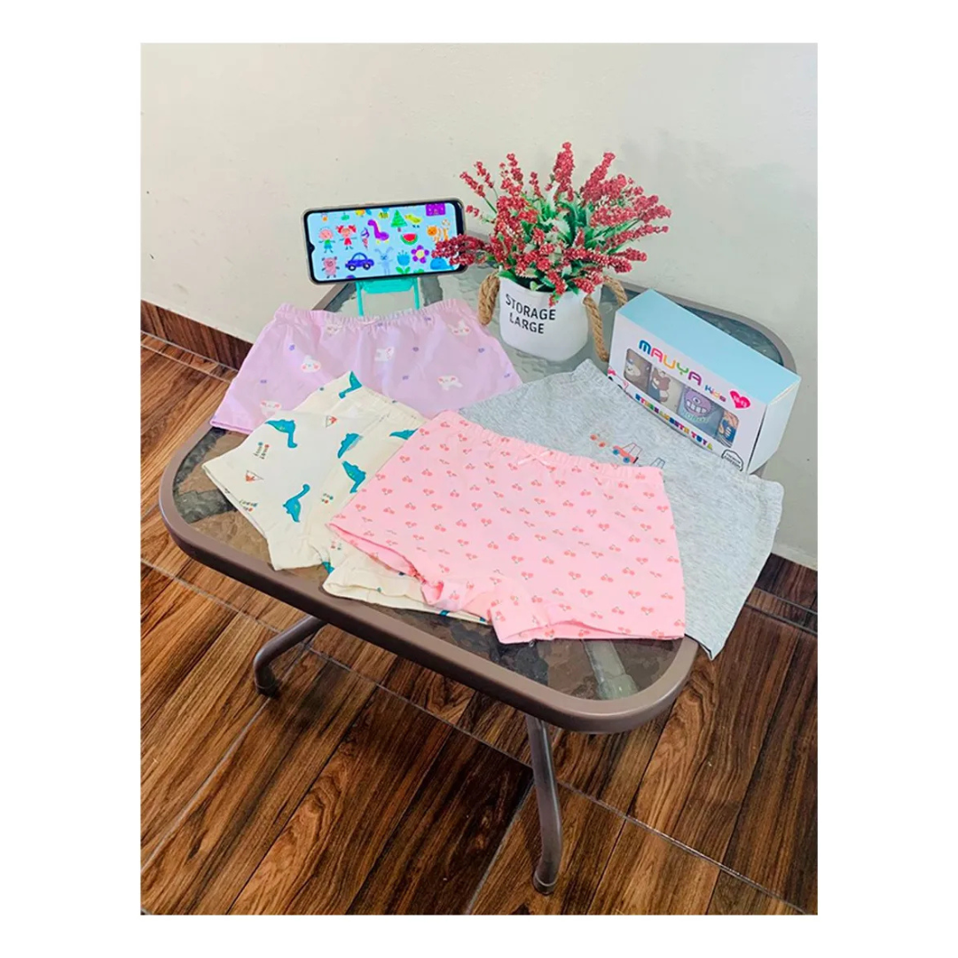 Bóxer Infantil Algodón Moda Confort (4 piezas)
