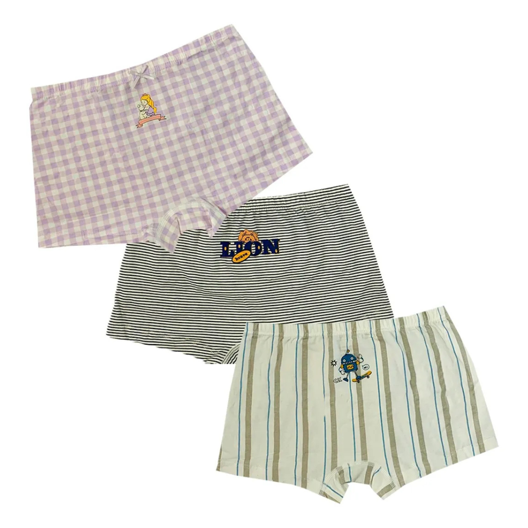 Bóxer Infantil Algodón Moda Confort (4 piezas)