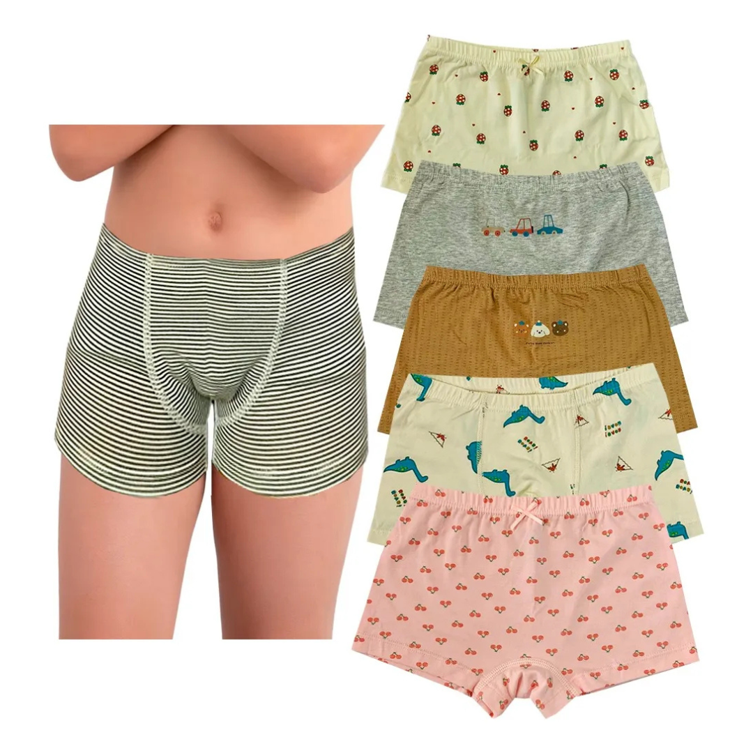 Bóxer Infantil Algodón Moda Confort (4 piezas)