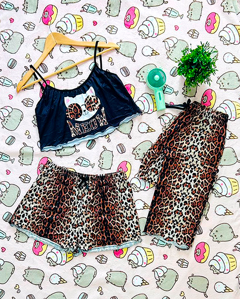 Conjunto Pijama Diseño Jaguar