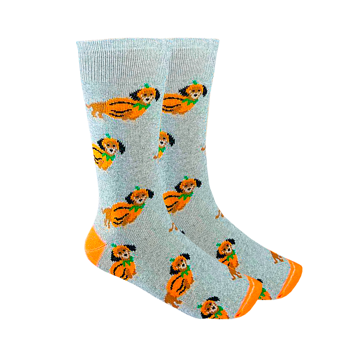 Calcetines Halloween "Perro Salchicha Calabaza"