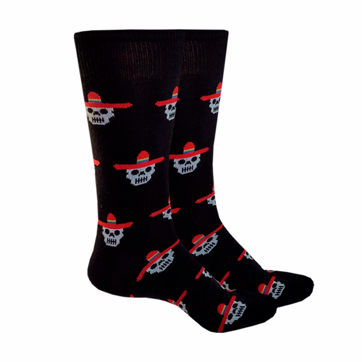 Calcetines Halloween "Calavera Con Sombrero"