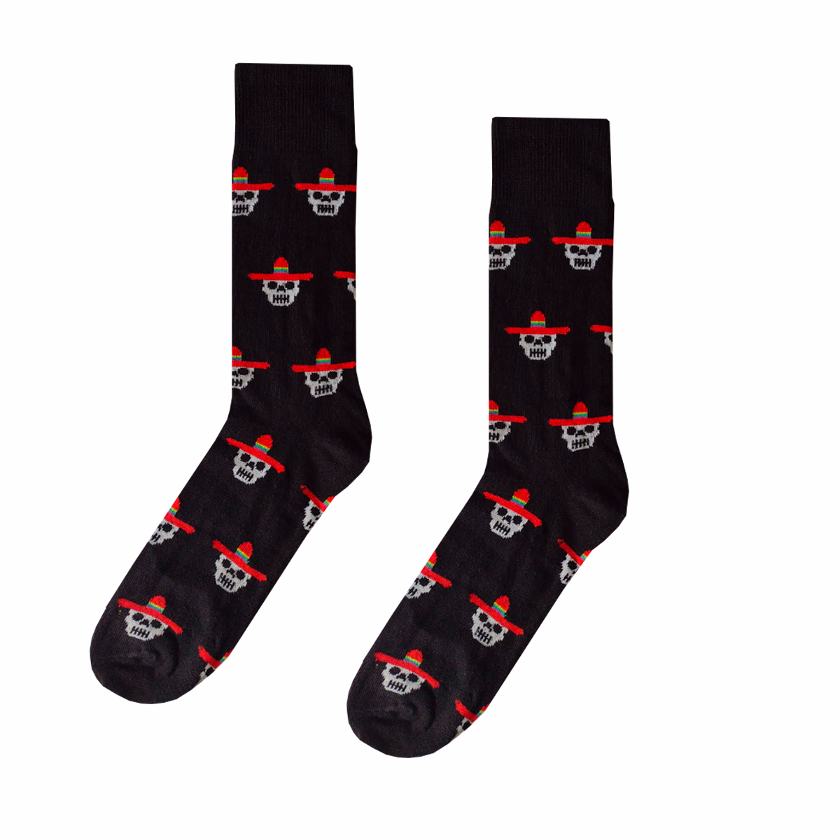 Calcetines Halloween "Calavera Con Sombrero"