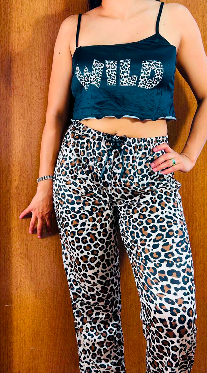 Conjunto Pijama Diseño De Leopardo