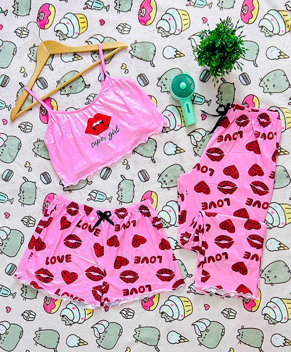 Conjunto Pijama Diseño Love