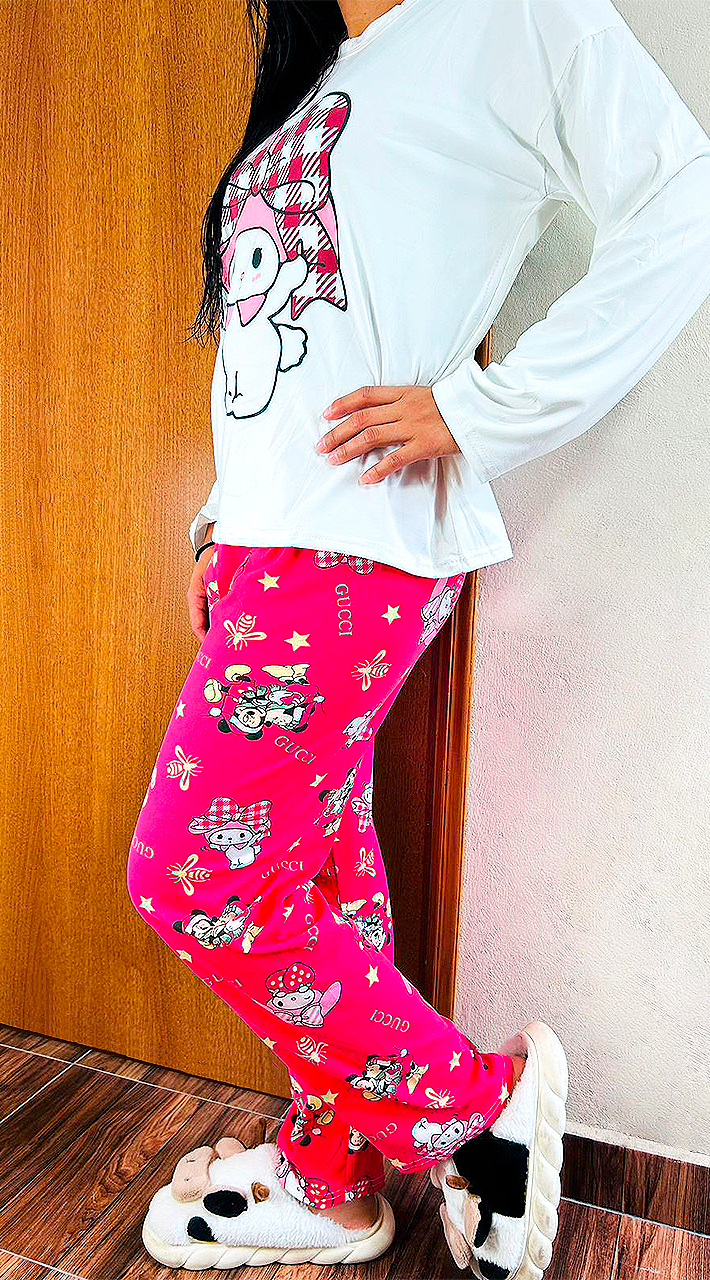 Conjunto Pijama Diseño De "Melody Con Moño"