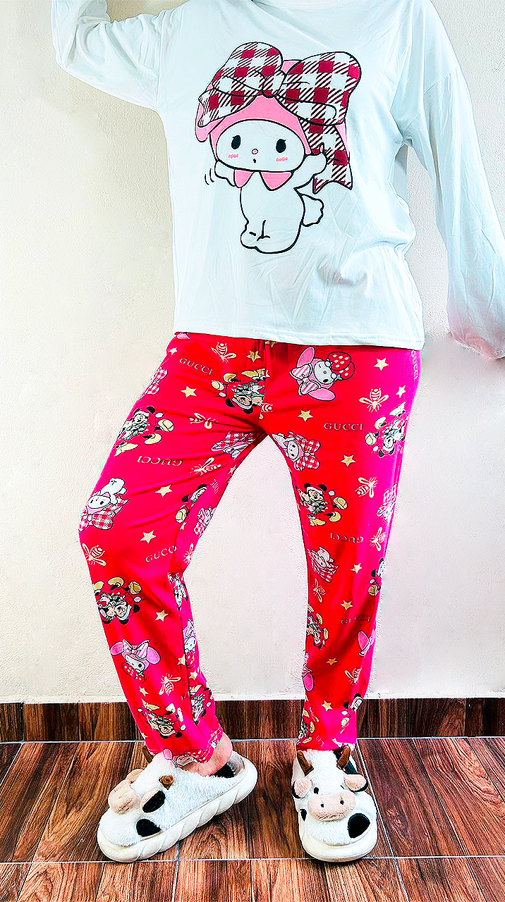 Conjunto Pijama Diseño De "Melody Con Moño"