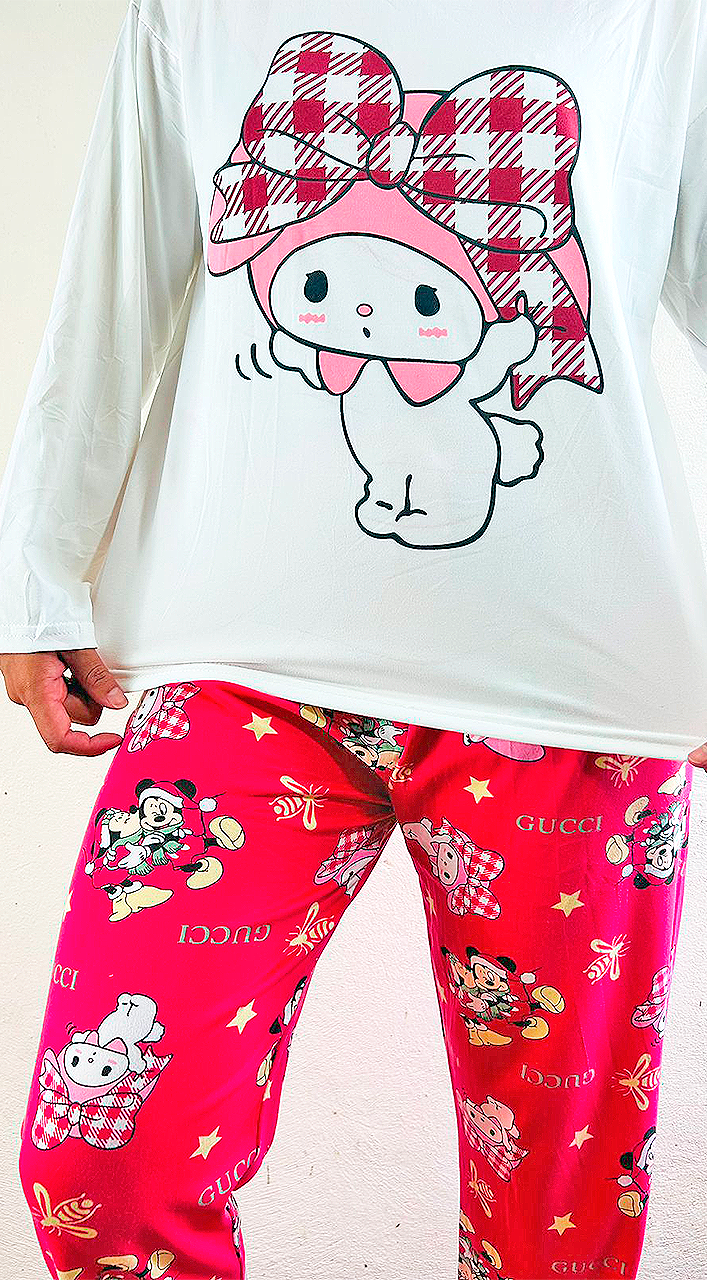 Conjunto Pijama Diseño De "Melody Con Moño"