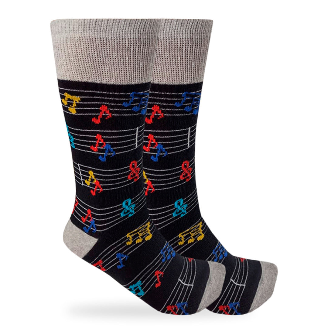 Calcetines Divertidos "Notas Musicales"