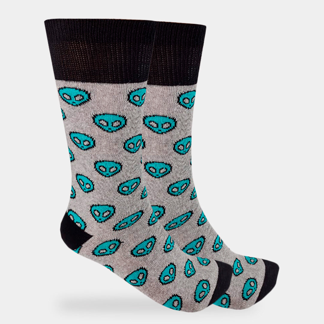 Calcetines Divertidos "Alien Color Azul"
