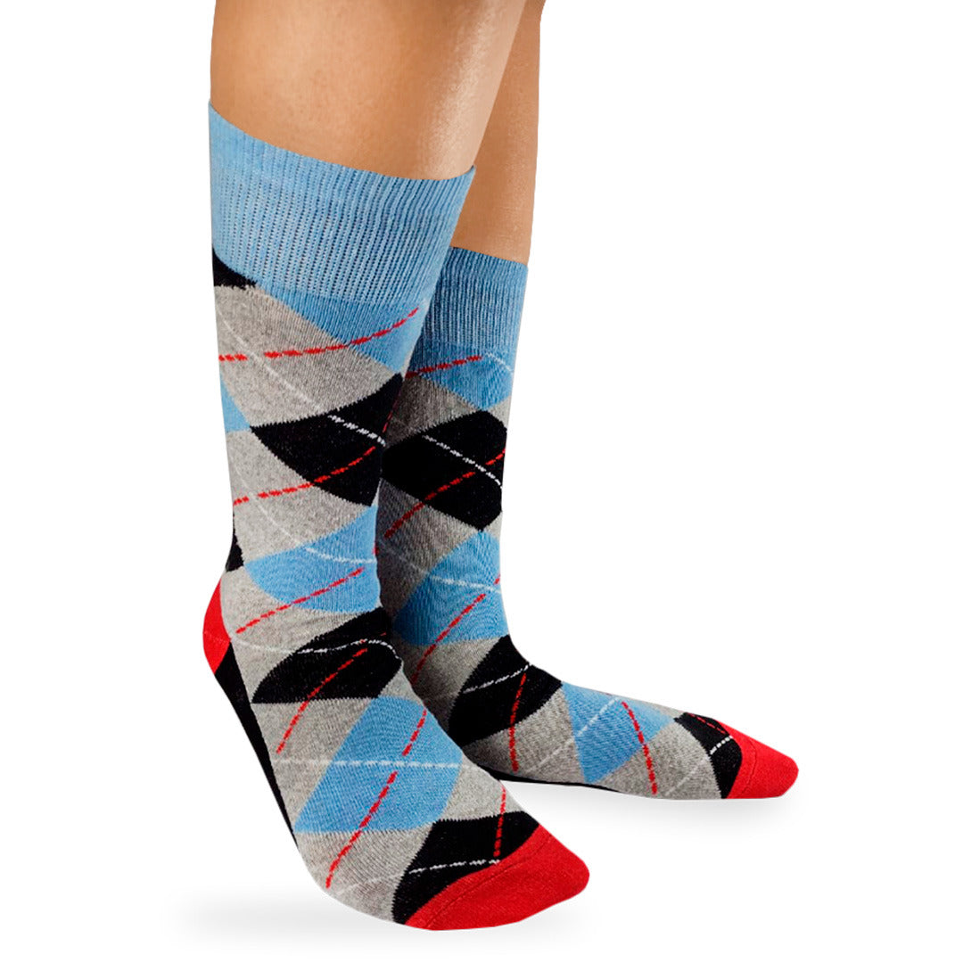 Calcetines "Rombos Azul"