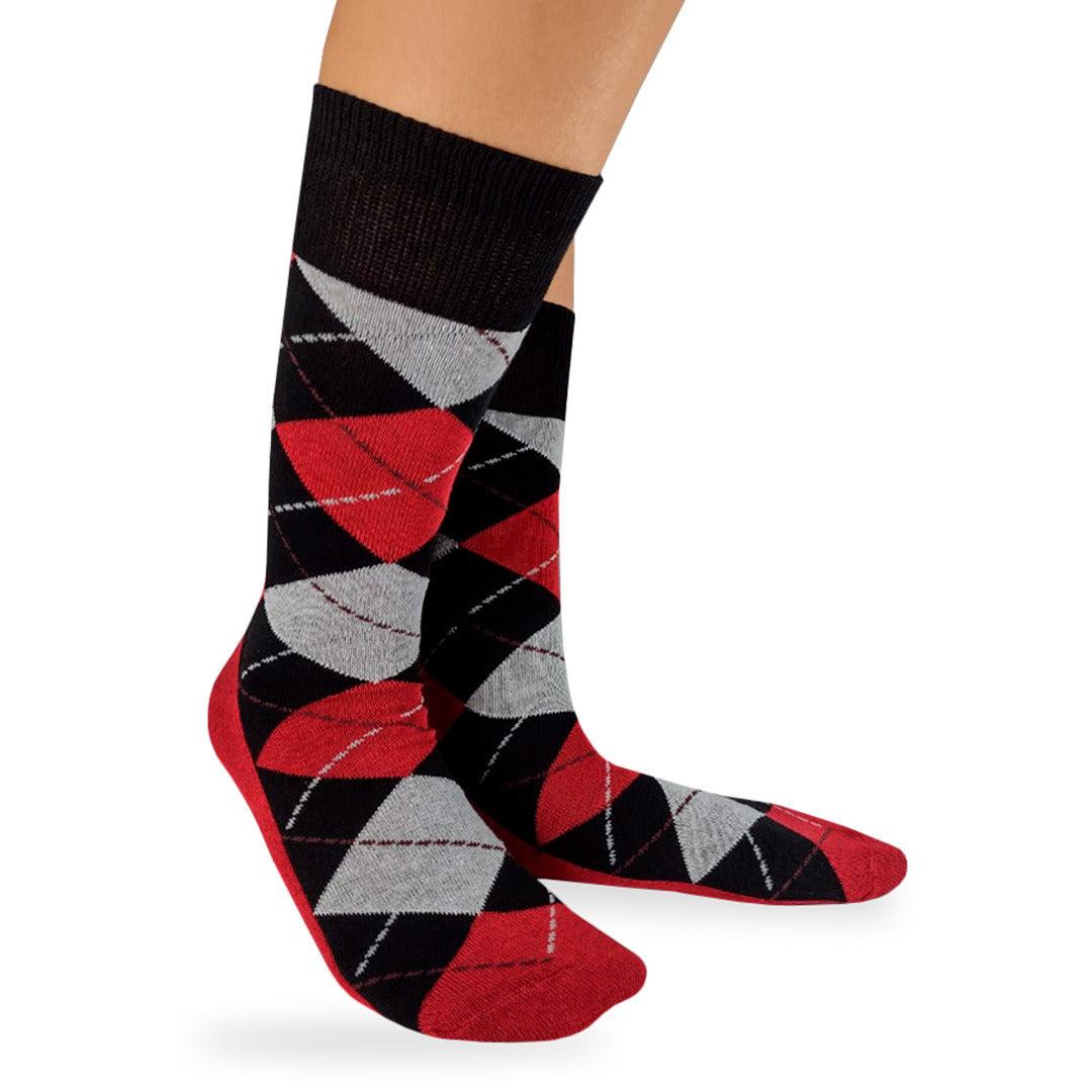 Calcetines "Rombos Rojos"