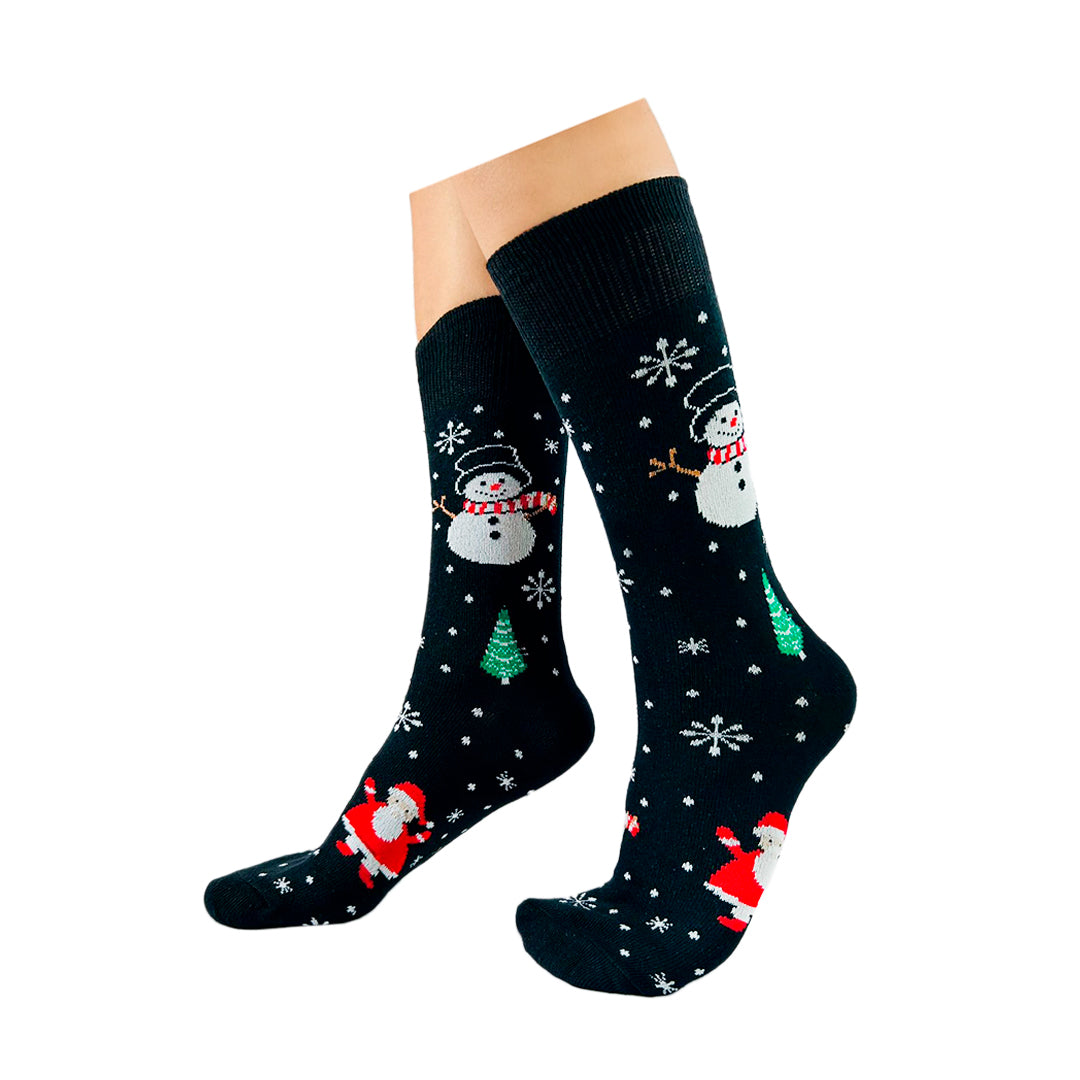 Calcetines Navidad De Muñeco De Nieve Olaf / "Con Pinos Y Santa Claus"