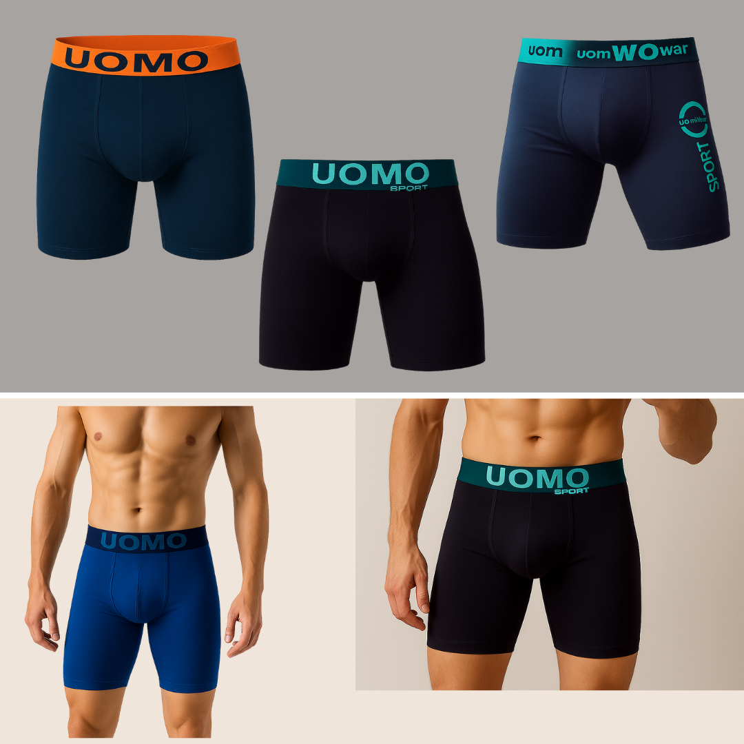 Bóxer Caballero Largos Briefs 6 Piezas