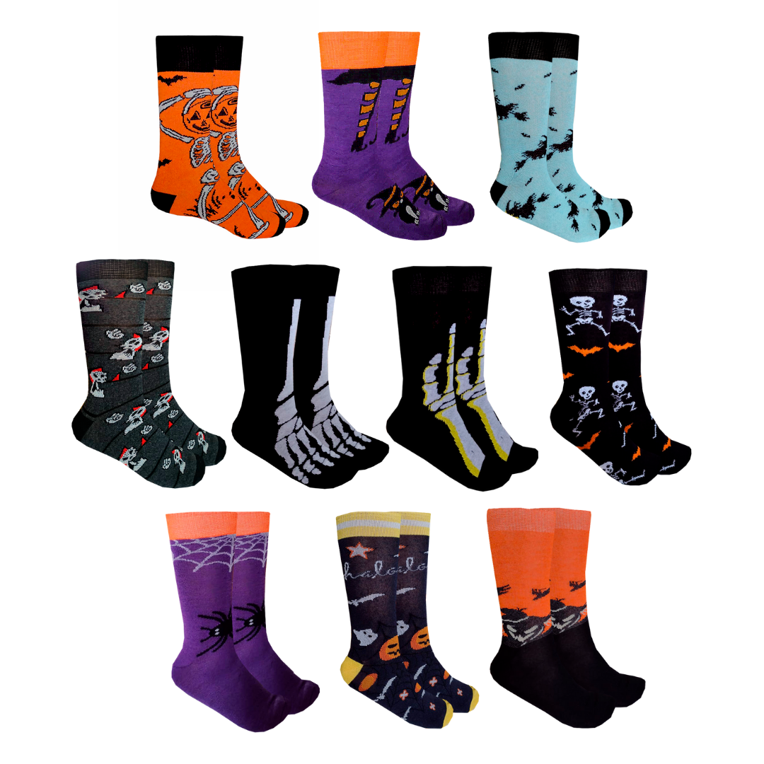 MAD BOX Calcetines Halloween 6 Pares