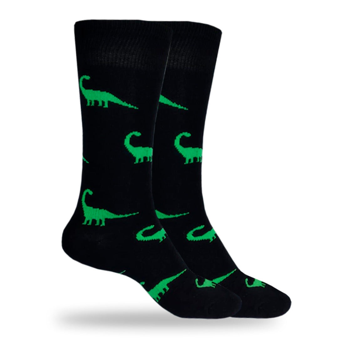 Calcetines Divertidos "Dinosaurio Hanenschia Verde"